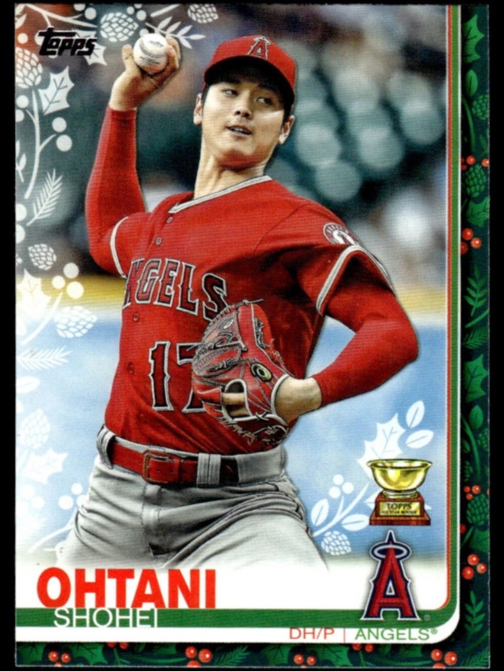 SHOHEI OHTANI GOLD CUP ROOKIE *GREEN* TOPPS BASEBALL CARD - LA DODGERS 4x MVP 😱